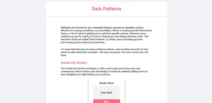 Dark Patterns