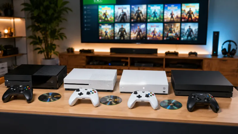 Different Xbox One models supporting compatible Xbox 360 games