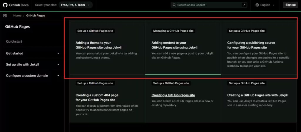 GitHub Pages Site